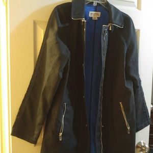 Michael Kors Navy/Royal blue trench-type jacket